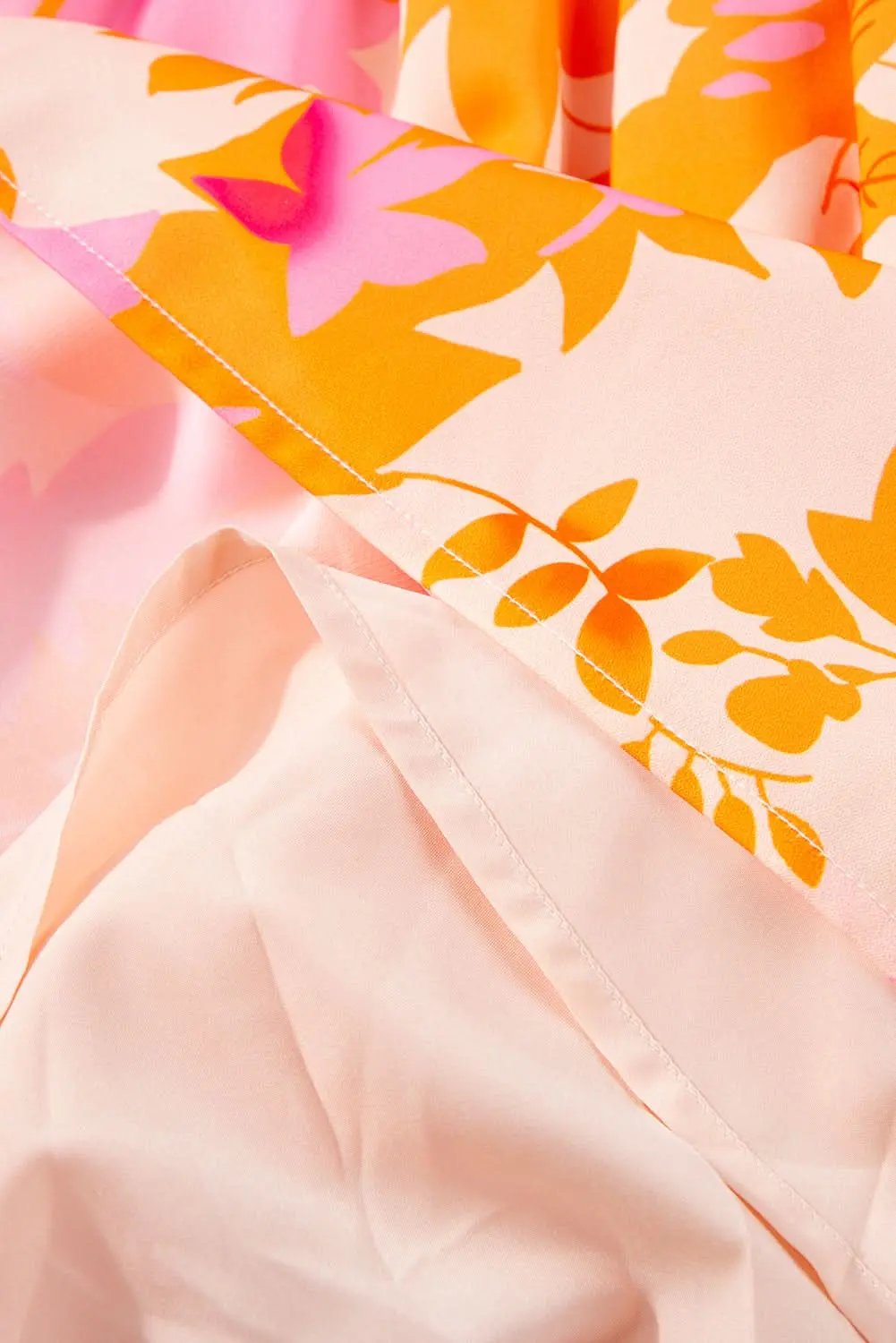 Orange smocked mini dress - Love Salve